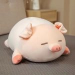 Cute Pig Doll Plush Lying 80cm