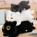 90CM Papa Cat Plushie – Black - Image 3
