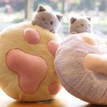 Cat Paw Pillow Plush Toy – Yellow - Image 3